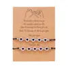Pulseira de Contas Brilhantes de Amor da Sorte Transfronteiriça Simples Pacote com Dois Pulseira de Gancho Amizade Casal Pulseira