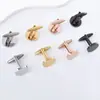 Suministro Directo de Fábrica de Gemelos Redondos Brillantes con Puño Plus, Gemelos Sencillos para Hombres de Negocios, Ropa para Camisas Francesas, Disponibles en Grandes Cantidades