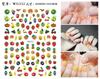 Pegatina para Uñas con Arte de Frutas Estilo Deslumbrante Little Red Book Sandía Piña Arándano Pegatina para Uñas con Arte de Frutas WG314-330