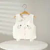 Bebê Recém-Nascido Veludo Shun Algodão Fino Colete Colete Pequeno Outono e Primavera Quente Roupa para Sair de Bebê Masculino e Feminino