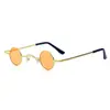 Gafas de sol de metal con montura redonda estilo República de China, Gafas redondas retro de príncipe, Gafas de sol punk hip-hop con montura ultrachica, Retro británico