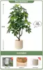 Planta Verde Artificial Spathiphyllum, Planta Verde Falsa de Lujo de Gama Alta para Interior Sala de Estar, Planta en Maceta, Adorno Decorativo Realista para el Piso