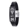 Pulsera de acero de titanio negro Estrella de la NBA Baloncesto Fútbol Kobe James Curry correa de muñeca silicona pulsera de fan