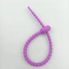 Arnés de cables de datos de color correa de silicona reutilizable retráctil cordón de silicona correa brida de cable de silicona
