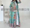 Moda Femenina Issey Miyake Comercio Transfronterizo Venta Caliente Ropa de Mujer Estampada Plegada Abrigo Estampado de Comercio Exterior Cortavientos Abrigo Largo para Mujer
