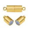 Acessórios de Fivela Magnética de Metal para Atacado Fivela Magnética Cilíndrica Acessórios de Fivela de Conexão para Joias de Colar e Pulseira DIY