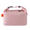 Bolsa Térmica para Empanadas de Color Claro para Trabajadores de Oficina, Bolsa para Lonchera Escolar, Bolsa para Fiambrera, Bolsa de Almuerzo Plegable, Bolso de Hombro para Picnic