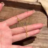 Colar de aço titânio com pingente de gota d'água em zircônia brilhante, design único, acessório de corrente para clavícula requintado, tendência para mulheres