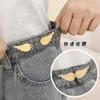 Pantalones ajustados artefacto jeans cintura adelgazamiento cintura botón ajustable sin perforaciones pantalones cintura ajustada botón