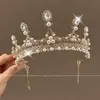 Faixa de Cabeça com Coroa para Meninas Tiara de Cabelo com Strass de Princesa para Crianças Presente de Aniversário para Menina Faixa de Cabeça para Bebê Acessório de Cabelo com Coroa Presilha de Cabelo