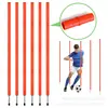 Postes marcadores equipo de entrenamiento de fútbol 1.5m postes marcadores desmontables y conectables postes de obstáculo para entrenamiento de fútbol