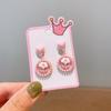 Boutique para niños clip para la oreja sin perforación aretes lindos de dibujos animados para niña aretes adorables colgantes para niña joyería
