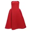 Moda Verão Europeia e Americana Nova Feminina Elegante Tomara-que-caia Vestido Color-Blocking Sexy Costas Abertas Slim-Fit Estilo Socialite Vestido Transfronteiriço