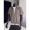Camisa de Lino Imitación de Dos Piezas para Hombre Nueva de Verano 2026, Manga Corta Holgada, Camiseta Unisex Estilo Old Money con un Toque de Lujo