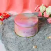 Suprimentos criativos para casamento embalagem de doces de casamento caixa de ferro caixa redonda de doces caixa de lata para presente de casamento caixa de doces de folha de flandres atacado