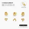 Acero de Titanio Cuentas de Posicionamiento Pulsera DIY Hecha a Mano Collar Hebilla de Acabado Cable Fijo Línea de Alambre Hebilla de Tarjeta Chapada en Oro de 18K Accesorios para la Cabeza