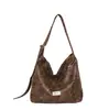 Bolsa Tote Estampa de Leopardo Feminina 2026 Nova Outono Leve Luxo Toque de Alto Padrão Bolsa de Ombro Único Grande Capacidade Bolsa Saco Transversal