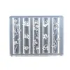 Molde de Silicona para Tallado de Uñas Nuevo Transfronterizo, Molde de Impresión para Árbol de Navidad, Campana, Hombre de Jengibre, Herramienta DIY para Uñas en Relieve