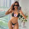 TZBJN005 Comercio Transfronterizo de Amazon Nuevo Sexy Brillante con Pedrería Grande Bikini de Playa Lencería