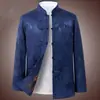 Chaqueta de algodón estilo Tang de invierno para hombres, de mediana edad y ancianos, con forro de polar añadido y material engrosado, en estilo chino tradicional, adecuada para padres y abuelos