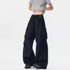 Pantalones Cargo de Senderismo Multibolsillos para Hombre, Chaleco de Plumas de Pareja de Moda para Primavera y Otoño, Pantalones Casuales de Paracaidista Versátiles con Pliegues