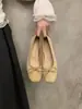 Zapatos Planos de Mujer para Aumentar la Altura 2025 Nuevo Estilo Francés Zapatos Mary Jane de Tacón Bajo Ante Rojo Suela Suave Zapatos de Abuela