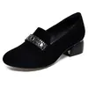 Sapatos rasos pretos femininos 2026 outono e inverno, mocassins rasos slip-on com strass, mocassins confortáveis, sapatos preguiçosos