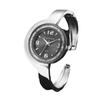Nuevo reloj pulsera CANSNOW de venta caliente para mujer personalizado creativo esfera de arenas movedizas de media luna reloj de cuarzo para mujer en stock