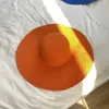 Sombrero de paja de ala ancha para playa en el mar en verano para mujer, sombrero de vacaciones con protección solar para viajes al aire libre, sombrero de sol moderno y versátil