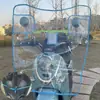 Parabrisas de motocicleta y coche eléctrico, placa transparente, ensanchado, parabrisas delantero de coche con batería, parabrisas de lluvia para las cuatro estaciones.