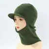 Gorro de Punto con Capucha Personalizado para Ciclismo al Aire Libre en Invierno, Protector de Cuello Cálido, Bufanda para el Cuello, Protección Auditiva Integrada, Pasamontañas