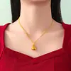 Collar Colgante de Calabaza Folu Moda Nuevo Diseño Hueco Chino 2025 Nuevo Temperamento Cadena de Clavícula de Alta Calidad