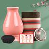 Belleza Facial Flor de Durazno tarro de moxibustión tarro de moxibustión cerámica de arena púrpura raspado moxibustión portátil hogar tarro dragón salón de belleza