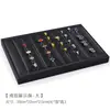 Porta exhibidor de bandeja para anillos de joyería de cuero PU Estante para anillos Bandeja de almacenamiento de joyería para pendientes Accesorios de exhibición
