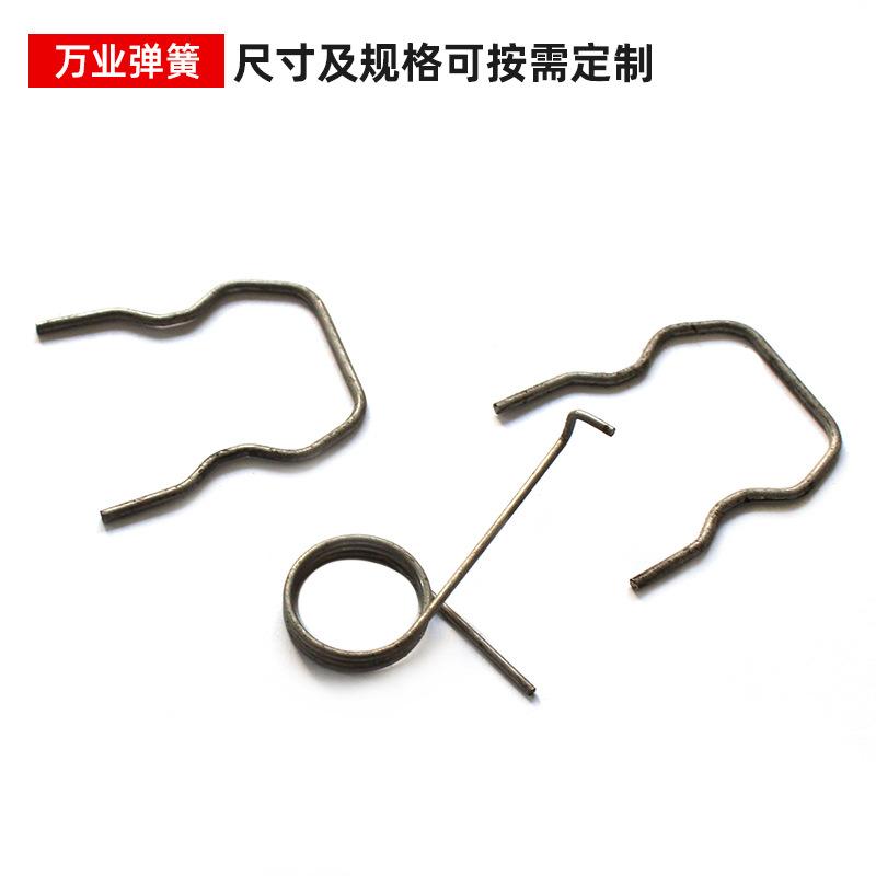 43 宁波奉化锁具卡扣扭簧扭转弹簧弹簧夹子弹簧卷闸门 线簧直