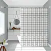 Cortina de Ducha Gruesa para Baño, Juego de Cortina de Ducha a Prueba de Moho e Impermeable, Cortina Divisoria para Baño sin Perforaciones, Cortina de Puerta, Cortina de Ventana