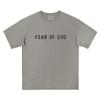 Fog Season 8 Essentialszone Letras Laminadas Marca de Moda Americana de Calle Verano Camiseta de Manga Corta para Pareja
