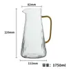 Kaikyo Cristal Transparente Hervidor de Agua Fría para Beber Agua Versión de Lujo Ligero Simple Moderno Hervidor de Agua Tetera