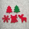 Cross-border Design Simples Duas Cores Espessado Plano macio confortável feltro Decoração da árvore de Natal Handmade DIY Pingente