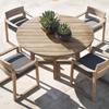 Mesas y Sillas de Exterior de Teca Nórdica para Patio, Villa, Jardín, Balcón Exterior, Muebles Anticorrosión, Impermeables y a Prueba de Sol para Uso en Exteriores y en Casa