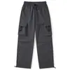 Pantalones de Trabajo de Calle Estilo Americano para Hombre de Comercio Exterior Transfronterizo, Nuevos de Primavera Modernos de Corte Holgado tipo Jogger Casual de Pierna Ancha Largos Venta al por Mayor