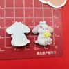 Banda para la barriga de cachorro de dibujos animados brillante y linda, fresa, conejo, accesorios de resina, diadema DIY, horquilla, accesorios para funda de teléfono móvil, pegatina