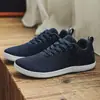 Sapatos masculinos tamanho grande 48, bico largo, sapatos de malha respirável, para atividades ao ar livre, estilo barefoot, bico largo, fly-knit, esportivos, para corrida, modernos, casuais 47