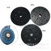 Roda de polimento elétrica 6 polegadas 15 furos / 17 furos através do orifício Bandeja de Velcro tampa azul Preto Pu gancho curto disco de moagem spot