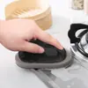 Itens Essenciais Diários Domésticos com Cabo Esponja de Lixa Pad de Limpeza para Desincrustar Cozinha Escova de Limpeza Escova para Lavar Louça Panela