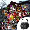 Nova Luz de Atmosfera de Projeção de Natal Transfronteiriça, Luz de Flocos de Neve Dinâmica Colorida de Halloween, Luz de Natal LED, Pequena Luz Noturna de Presente