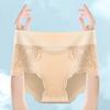 Bragas de algodón de cintura media-alta, transpirables, sexys, suaves, ligeras, de alta elasticidad, cómodas y desnudas para mujer