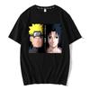 Camiseta de anime Naruto, ropa Naruto Sasuke Yuzhibo, familia de algodón, manga corta, Naruto, ropa de verano para hombres y mujeres