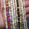 Espaciadores de Concha de Agua Dulce de 3/4/6 mm Concha Irregular de Mar Profundo Cuentas Espaciadoras Negras y Amarillas Cuentas Sueltas Accesorios para Joyería Cuentas