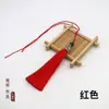 Franjas para Chapéu Vazado DIY Artesanal Franjas para Roupas Tecidas Franjas de Nó Chinês Café Vermelho Vermelho Jujuba